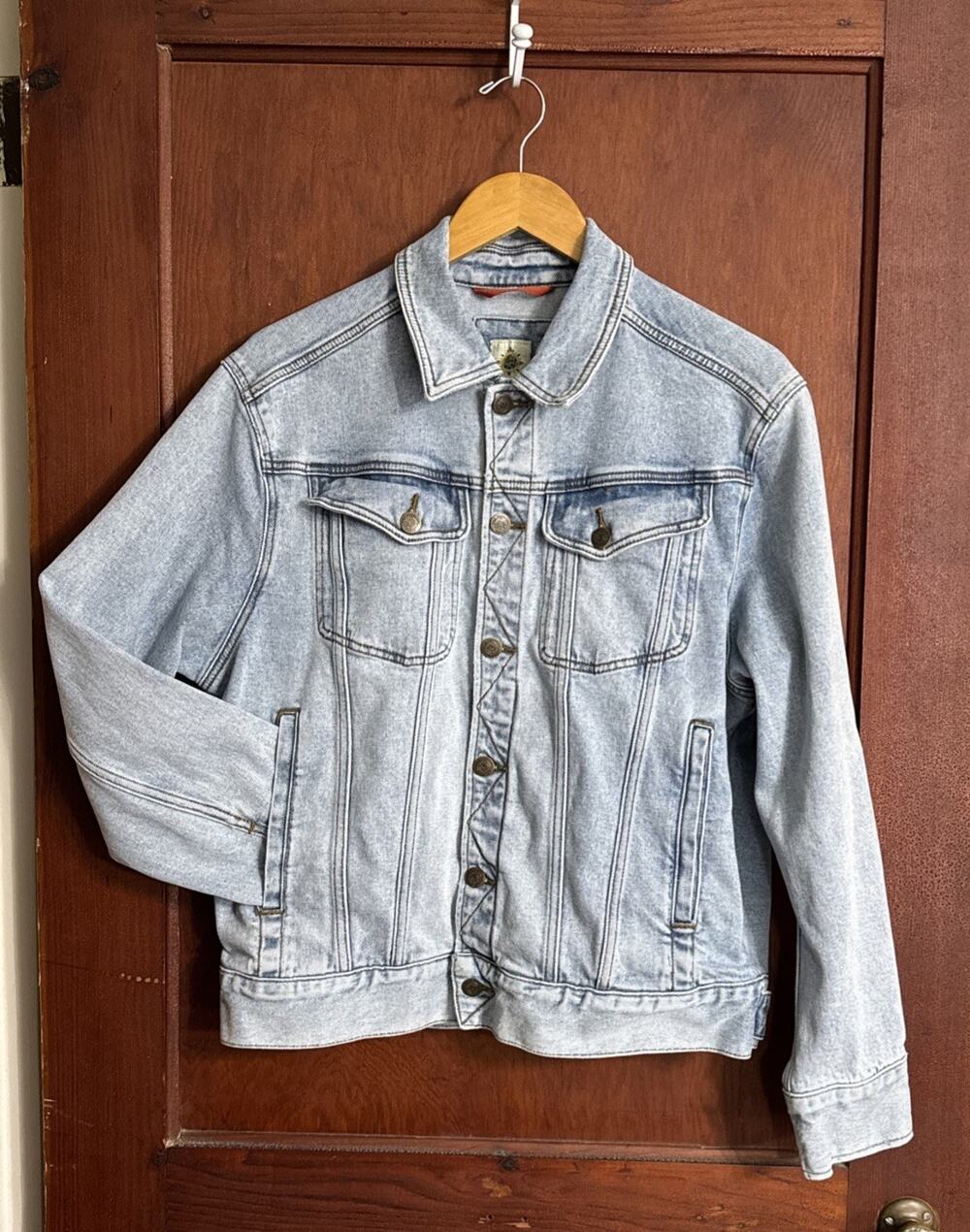 The Territory Ahead Women’s Small Light Wash Denim Trucker Jacket 90s Y2K